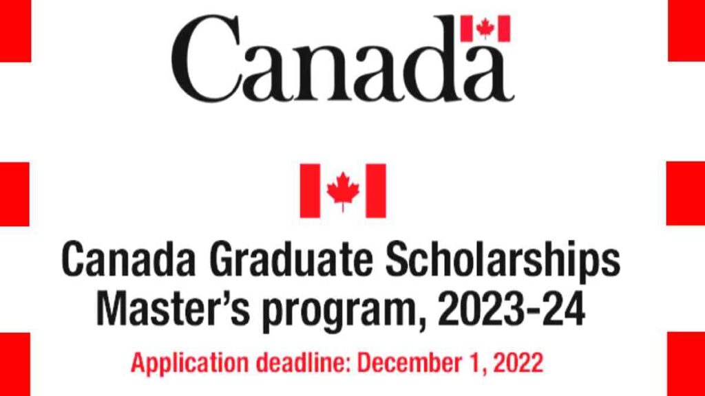 Canadian Government Masters Scholarship Program 2023/2024