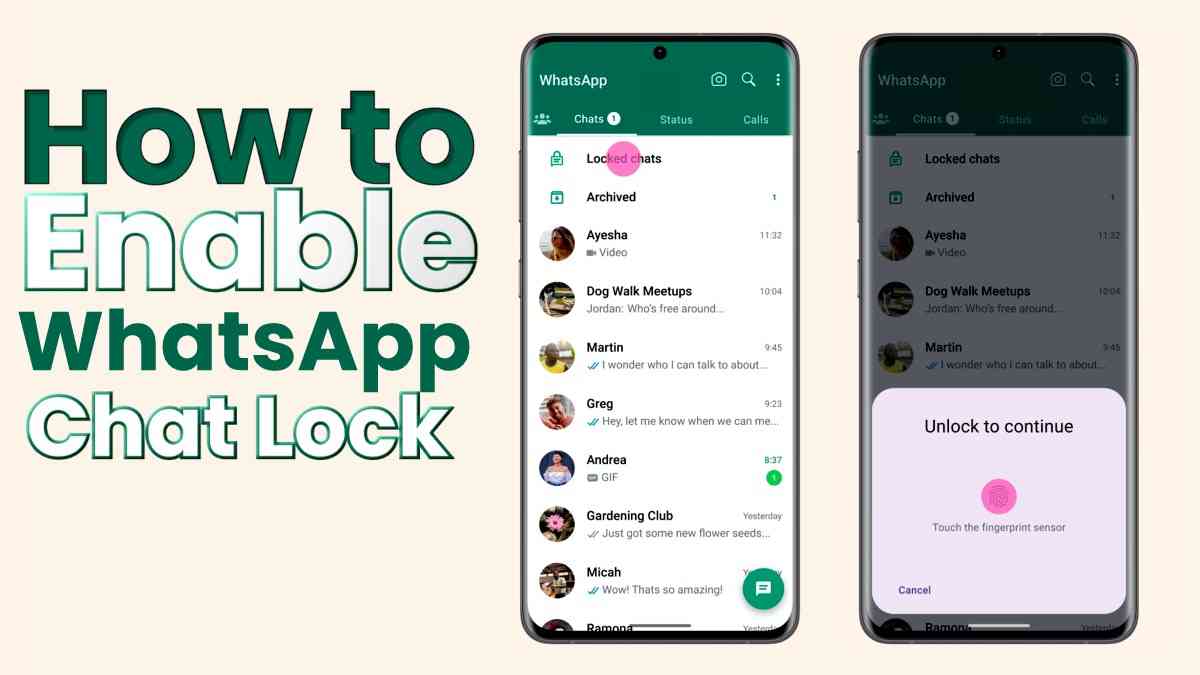 How to Enable WhatsApp Chat Lock