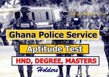 Ghana Police Service Aptitude Test for HND-Degree-Masters cover